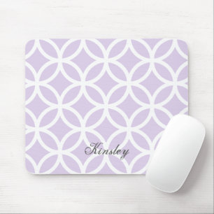 Tapis De Souris Motif Diamant Violet Personnalisé Mousepad