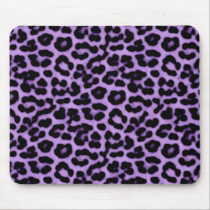 Tapis De Souris Motif d'impression des taches de léopard violet