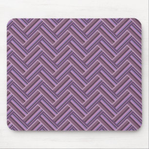 Tapis De Souris Motif double tissage Mauve stripes
