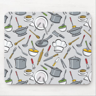 Tapis De Souris Motif d'outils de cuisine