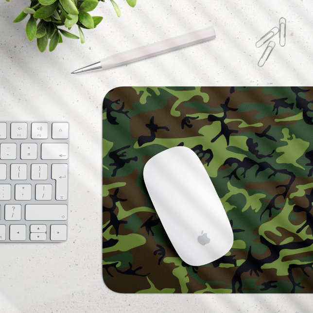 Tapis De Souris Motif du Camouflage Vert, Motif militaire, Armée (Créateur téléchargé)