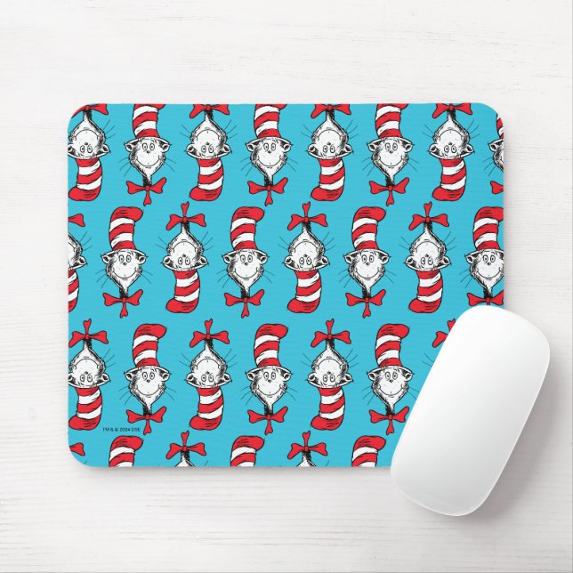 Tapis De Souris Motif du Chat dans le Chapeau (Avec souris)