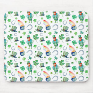 Tapis De Souris Motif du jour de St Patrick d'aquarelle