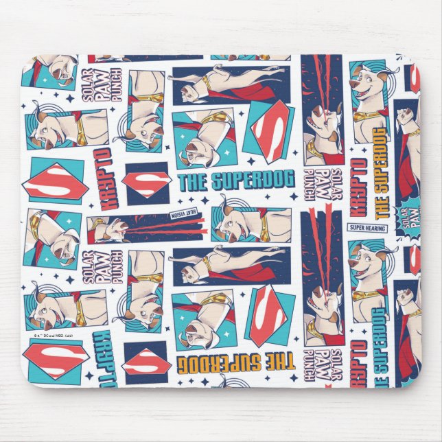 Tapis De Souris Motif du panneau de dessin Krypto (Devant)