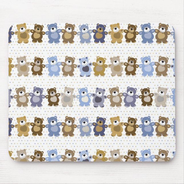 Tapis De Souris motif d'un ours de nounours de jouet (Devant)