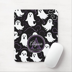 Tapis De Souris Motif Éffrayant de lunettes de monogramme