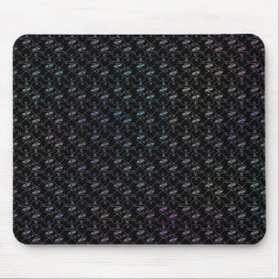 Tapis De Souris Motif élégant moderne de cœurs et de clés colorés 