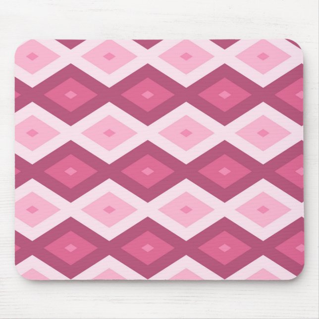 Tapis De Souris Motif en diamant rose (Devant)