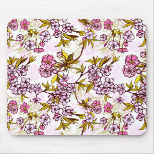 Tapis De Souris Motif en fleurs de cerisiers