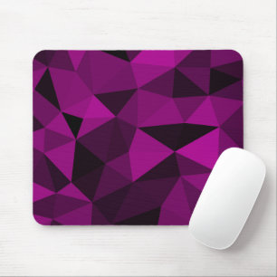 Tapis De Souris Motif en maille géométrique rose noir