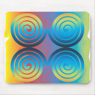 TAPIS DE SOURIS MOTIF EN SPIRALE