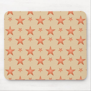 Tapis De Souris Motif étoilé en terre cuite orange