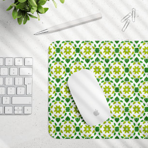 Tapis De Souris Motif Feuille, Motif De Feuilles, Feuilles Verts