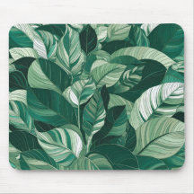 Motif Feuille vert moderne