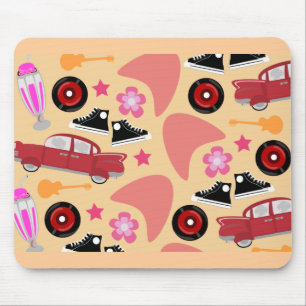 Tapis De Souris Motif Flashback rock et Roll Pinky Fifties