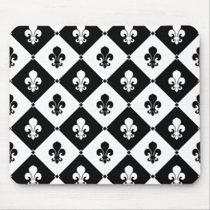 Tapis De Souris Motif fleur de lis diamant