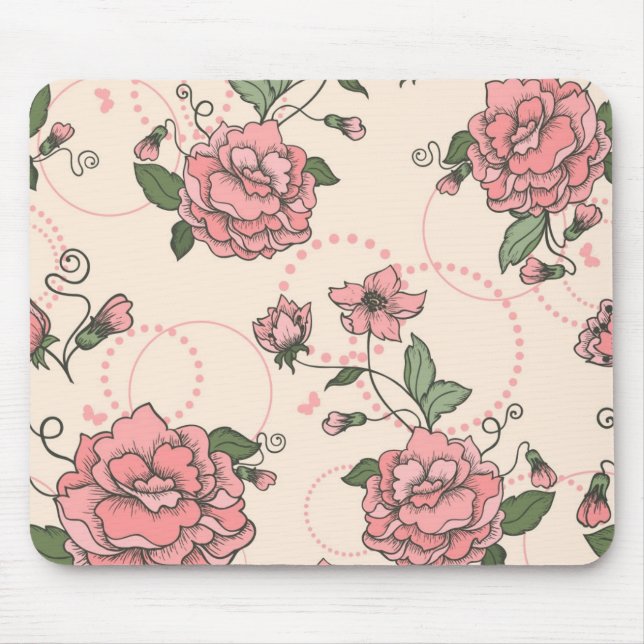 Tapis De Souris Motif floral 5 (Devant)