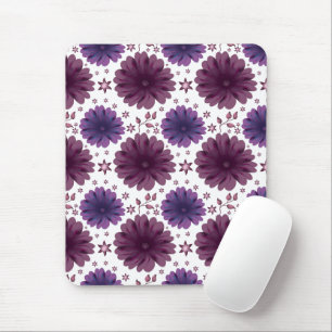 Tapis De Souris Motif floral céleste violet