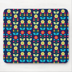 Tapis De Souris Motif floral coloré