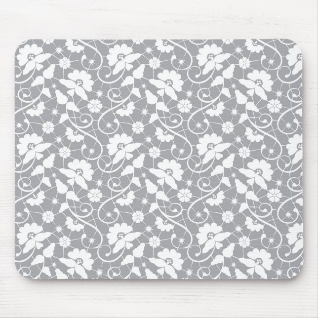 Tapis De Souris Motif floral de dentelle (Devant)