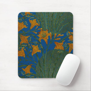 Tapis De Souris Motif floral de jour de lys vintage de Walter Cran
