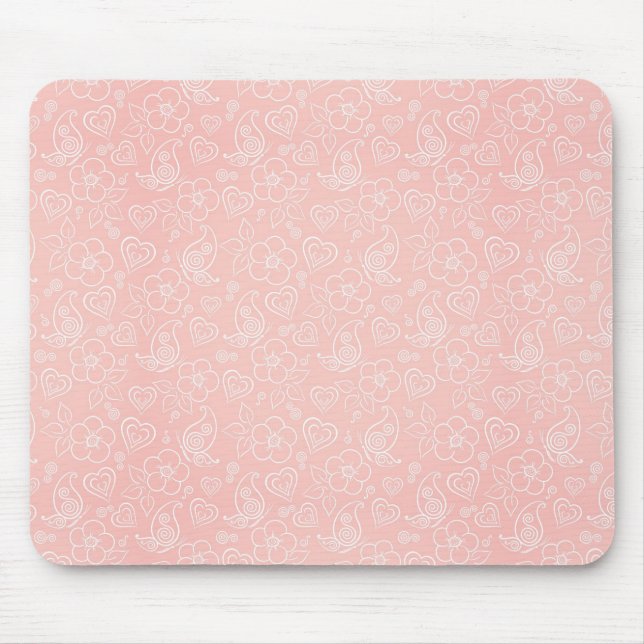 Tapis De Souris Motif floral décoratif (Devant)