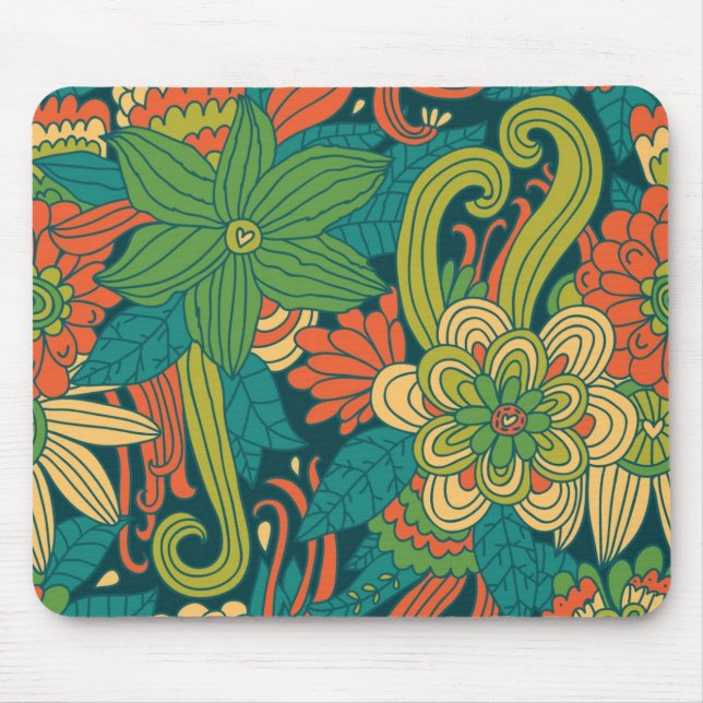 Tapis De Souris Motif floral d'été (Devant)