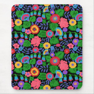 Tapis De Souris Motif floral d'été de fleurs colorées tropicales