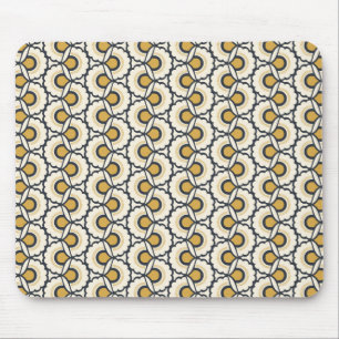 Tapis De Souris Motif floral géométrique