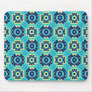 Tapis De Souris Motif floral géométrique Chic Boho dynamique