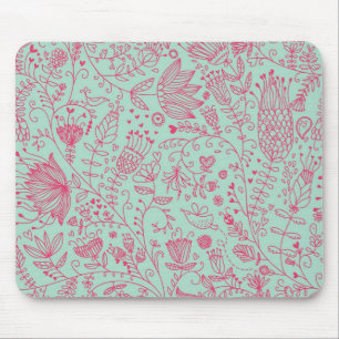 Tapis De Souris Motif floral mignon d'été