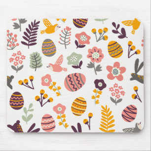 Tapis De Souris Motif floral Mousepad de ressort de Pâques