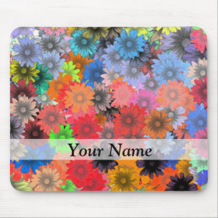 Tapis De Souris Motif floral multicolore