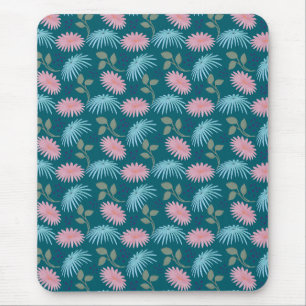 Tapis De Souris Motif floral pastel