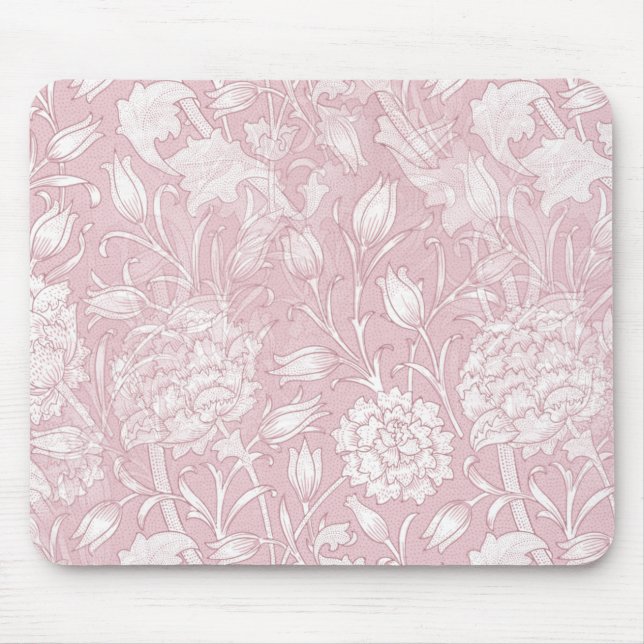 Tapis De Souris Motif Floral William Morris en rose (Devant)