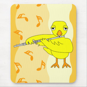 Tapis De Souris Motif Flute Chick