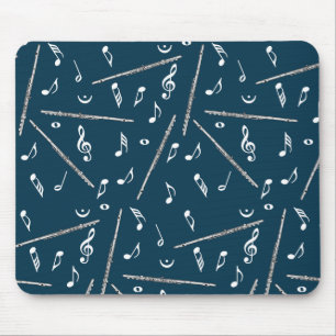 Tapis De Souris Motif Flute Music Note