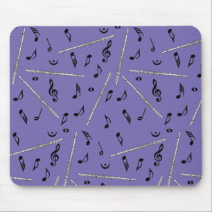 Tapis De Souris Motif Flute Music Note