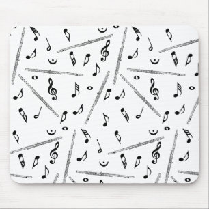 Tapis De Souris Motif Flute Music Note
