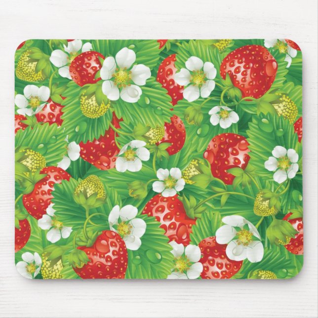 Tapis De Souris Motif fraise (Devant)