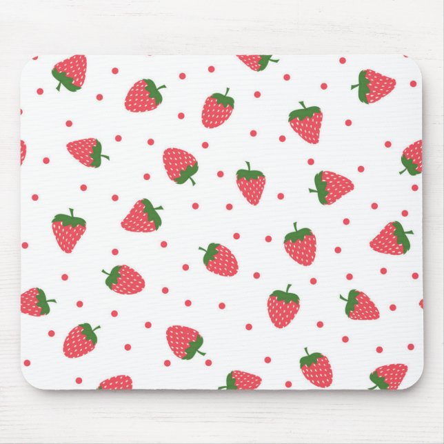 Tapis De Souris Motif fraise (Devant)