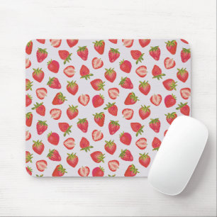 Tapis De Souris Motif Fraise d'Été