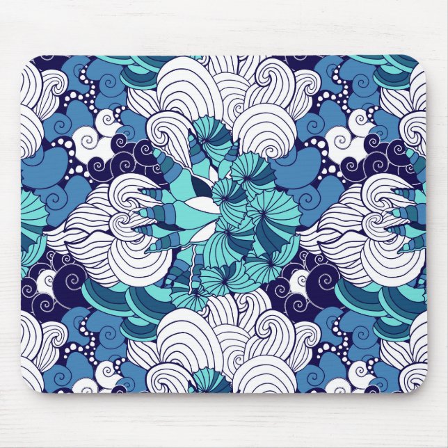 Tapis De Souris Motif funky Seashell (Devant)