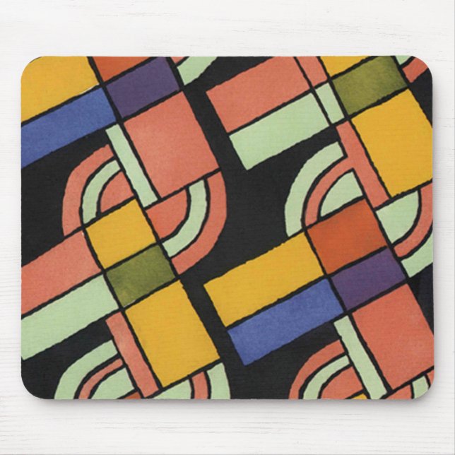 Tapis De Souris Motif géométrique Art déco - Mousepad (Devant)