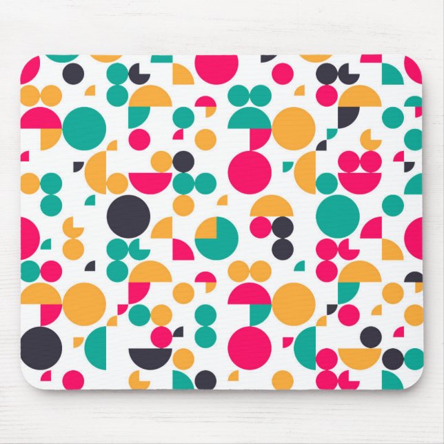 Tapis De Souris Motif géométrique coloré (Devant)