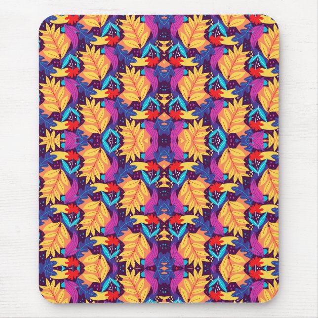 Tapis De Souris Motif géométrique complexe coloré (Devant)