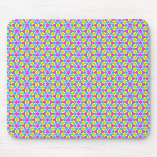 Tapis De Souris Motif géométrique couleur (Devant)