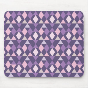 Tapis De Souris Motif géométrique de l'arabe mauve