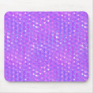 Tapis De Souris Motif géométrique de triangles tendance rose viole