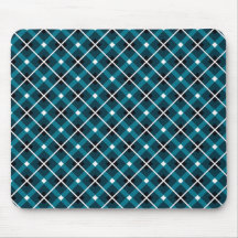 Motif géométrique en grille sarcelle et marine